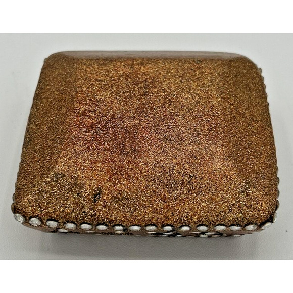 Vintage Glitter and Rhinestone Inlay Trinket Box SKU PB206 - Picture 5 of 5